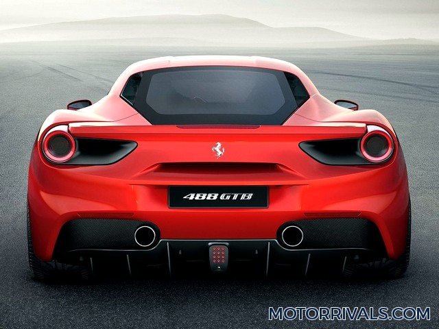 2016 Ferrari 488 GTB Rear View