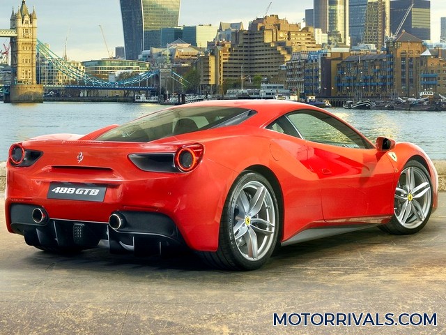 2016 Ferrari 488 GTB Rear Side View
