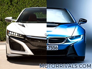 2017 Acura NSX vs 2016 BMW i8